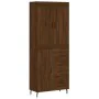 Aparador alto madera contrachapada marrón roble 69,5x34x180 cm by , Sideboards - Ref: Foro24-3199832, Price: 164,56 €, Discou...