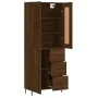 Aparador alto madera contrachapada marrón roble 69,5x34x180 cm by , Sideboards - Ref: Foro24-3199832, Price: 164,56 €, Discou...