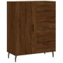 Aparador alto madera contrachapada marrón roble 69,5x34x180 cm by , Sideboards - Ref: Foro24-3199832, Price: 164,56 €, Discou...
