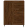Aparador alto madera contrachapada marrón roble 69,5x34x180 cm by , Sideboards - Ref: Foro24-3199832, Price: 164,56 €, Discou...