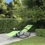 Tumbona mecedora de acero y textileno verde de , Tumbonas - Ref: Foro24-318119, Precio: 75,71 €, Descuento: %