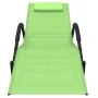 Tumbona mecedora de acero y textileno verde de , Tumbonas - Ref: Foro24-318119, Precio: 75,71 €, Descuento: %