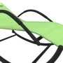 Tumbona mecedora de acero y textileno verde de , Tumbonas - Ref: Foro24-318119, Precio: 75,71 €, Descuento: %