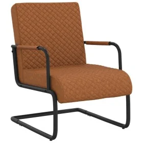 Silla voladiza cuero sintético marrón mate by , Armchairs - Ref: Foro24-325781, Price: 140,98 €, Discount: %