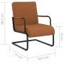 Silla voladiza cuero sintético marrón mate von , Sessel - Ref: Foro24-325781, Preis: 140,69 €, Rabatt: %
