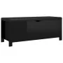 Caja de almacenaje y cojín madera ingeniería negro brillo de , Baúles de almacenamiento - Ref: Foro24-326775, Precio: 126,30 ...