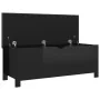 Caja de almacenaje y cojín madera ingeniería negro brillo de , Baúles de almacenamiento - Ref: Foro24-326775, Precio: 126,30 ...