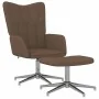 Sillón de relax con reposapiés tela marrón by , Armchairs - Ref: Foro24-327603, Price: 105,10 €, Discount: %