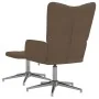 Sillón de relax con reposapiés tela marrón by , Armchairs - Ref: Foro24-327603, Price: 105,10 €, Discount: %