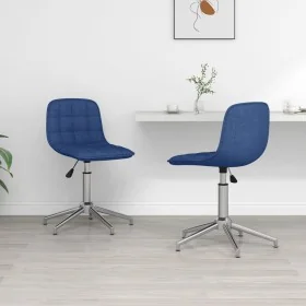 Sillas de comedor giratorias 2 unidades tela azul von , Essstühle - Ref: Foro24-334055, Preis: 94,84 €, Rabatt: %