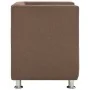 Sillón en forma de cubo de tela marrón by , Armchairs - Ref: Foro24-282146, Price: 140,59 €, Discount: %