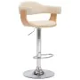 Taburetes de cocina 2 uds madera curvada cuero sintético crema von , Küchenhocker - Ref: Foro24-283116, Preis: 279,84 €, Raba...