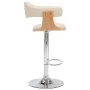 Taburetes de cocina 2 uds madera curvada cuero sintético crema von , Küchenhocker - Ref: Foro24-283116, Preis: 279,84 €, Raba...