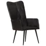 Sillón orejero de cuero auténtico negro de , Sillones - Ref: Foro24-339650, Precio: 119,52 €, Descuento: %