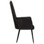 Sillón orejero de cuero auténtico negro de , Sillones - Ref: Foro24-339650, Precio: 119,52 €, Descuento: %