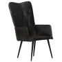 Sillón orejero de cuero auténtico negro de , Sillones - Ref: Foro24-339650, Precio: 119,52 €, Descuento: %