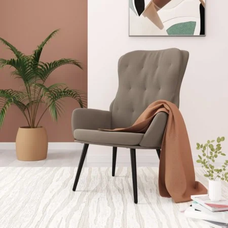 Silla de relajación de terciopelo gris claro de , Sillones - Ref: Foro24-341229, Precio: 107,27 €, Descuento: %