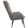 Silla de relajación de terciopelo gris claro de , Sillones - Ref: Foro24-341229, Precio: 107,27 €, Descuento: %