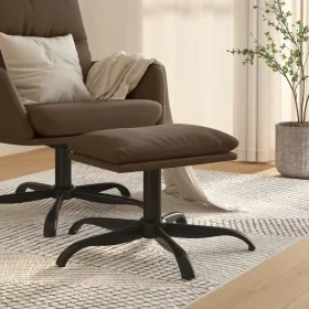 Reposapiés de tela marrón 60x60x36 cm by , Ottomans - Ref: Foro24-341570, Price: 38,53 €, Discount: %