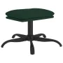 Reposapiés de tela verde oscuro 60x60x36 cm by , Ottomans - Ref: Foro24-341572, Price: 38,53 €, Discount: %