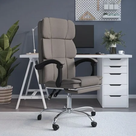 Silla de oficina reclinable de tela gris taupé von , Bürostühle - Ref: Foro24-349625, Preis: 121,82 €, Rabatt: %