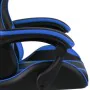 Silla gaming con reposapiés cuero sintético negro y azul von , Bürostühle - Ref: Foro24-20526, Preis: 151,71 €, Rabatt: %