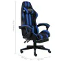 Silla gaming con reposapiés cuero sintético negro y azul von , Bürostühle - Ref: Foro24-20526, Preis: 151,71 €, Rabatt: %