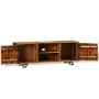Mueble de TV de madera maciza de sheesham 120x30x40 cm by , TV Furniture - Ref: Foro24-243965, Price: 224,93 €, Discount: %