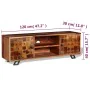 Mueble de TV de madera maciza de sheesham 120x30x40 cm by , TV Furniture - Ref: Foro24-243965, Price: 224,93 €, Discount: %