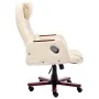 Silla de oficina de cuero sintético crema de , Sillas de oficina - Ref: Foro24-20378, Precio: 250,20 €, Descuento: %
