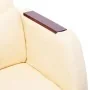 Silla de oficina de cuero sintético crema de , Sillas de oficina - Ref: Foro24-20378, Precio: 250,20 €, Descuento: %