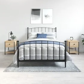 Mesita noche 2 uds madera ingeniería roble Sonoma 34x35,5x45 cm by , Nightstands - Ref: Foro24-825856, Price: 74,79 €, Discou...