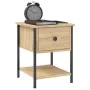 Mesita noche 2 uds madera ingeniería roble Sonoma 34x35,5x45 cm by , Nightstands - Ref: Foro24-825856, Price: 74,79 €, Discou...