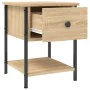 Mesita noche 2 uds madera ingeniería roble Sonoma 34x35,5x45 cm by , Nightstands - Ref: Foro24-825856, Price: 74,79 €, Discou...