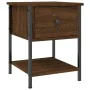 Mesita de noche madera de ingeniería marrón roble 34x35,5x45 cm by , Nightstands - Ref: Foro24-825861, Price: 38,62 €, Discou...