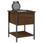 Mesita de noche madera de ingeniería marrón roble 34x35,5x45 cm by , Nightstands - Ref: Foro24-825861, Price: 38,62 €, Discou...