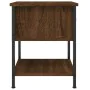 Mesita de noche madera de ingeniería marrón roble 34x35,5x45 cm by , Nightstands - Ref: Foro24-825861, Price: 38,62 €, Discou...