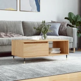 Mesa de centro madera contrachapada roble Sonoma 90x50x36,5 cm von , Couchtisch - Ref: Foro24-830559, Preis: 62,29 €, Rabatt: %