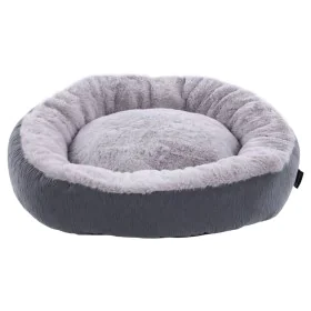 FLAMINGO Cesta para mascotas Suza redonda gris 50x50x15 cm de , Camas para perros - Ref: Foro24-443246, Precio: 44,13 €, Desc...