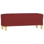 Banco de tela rojo vino tinto 100x35x41 cm by , Banks - Ref: Foro24-349381, Price: 59,39 €, Discount: %