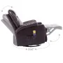 Sillón de masaje mecedora de cuero sintético marrón by , Electric massage chairs - Ref: Foro24-246636, Price: 589,66 €, Disco...