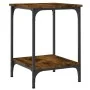 Mesa de centro madera de ingeniería roble ahumado 40x40x55 cm by , Coffee table - Ref: Foro24-832825, Price: 36,08 €, Discoun...