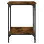 Mesa de centro madera de ingeniería roble ahumado 40x40x55 cm by , Coffee table - Ref: Foro24-832825, Price: 36,08 €, Discoun...