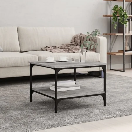 Mesa de centro madera de ingeniería gris Sonoma 55x55x40 cm by , Coffee table - Ref: Foro24-832831, Price: 40,60 €, Discount: %