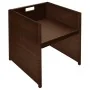 Mesa y sillas bistró jardín 3 pzas y cojines poli ratán marrón von , Gartensets - Ref: Foro24-42540, Preis: 271,52 €, Rabatt: %