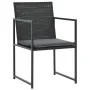 Set comedor de jardín 9 piezas y cojines ratán sintético negro by , Garden sets - Ref: Foro24-44445, Price: 691,26 €, Discoun...