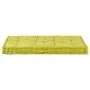 Cojín para palés algodón verde 120x80x10 cm by , Cushions for chairs and sofas - Ref: Foro24-48686, Price: 68,93 €, Discount: %