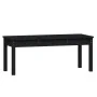 Banco de jardín madera maciza pino negro 109x44x45 cm de vidaXL, Bancos de jardín - Ref: Foro24-824008, Precio: 67,86 €, Desc...