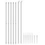 Cerca de alambre con pinchos de anclaje plateado 1,4x10 m de , Paneles de vallas - Ref: Foro24-154019, Precio: 75,46 €, Descu...