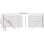 Cerca de alambre de acero galvanizado verde 1,4x10 m by , fence panels - Ref: Foro24-154067, Price: 93,67 €, Discount: %